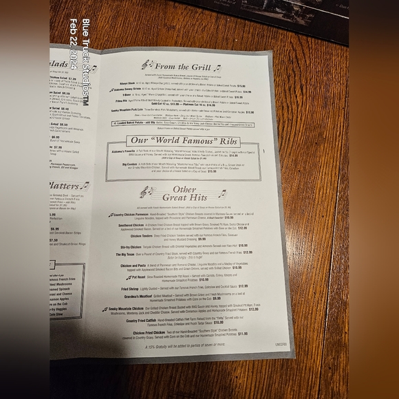 Alabama Grill Menu - Picture 6 of 6